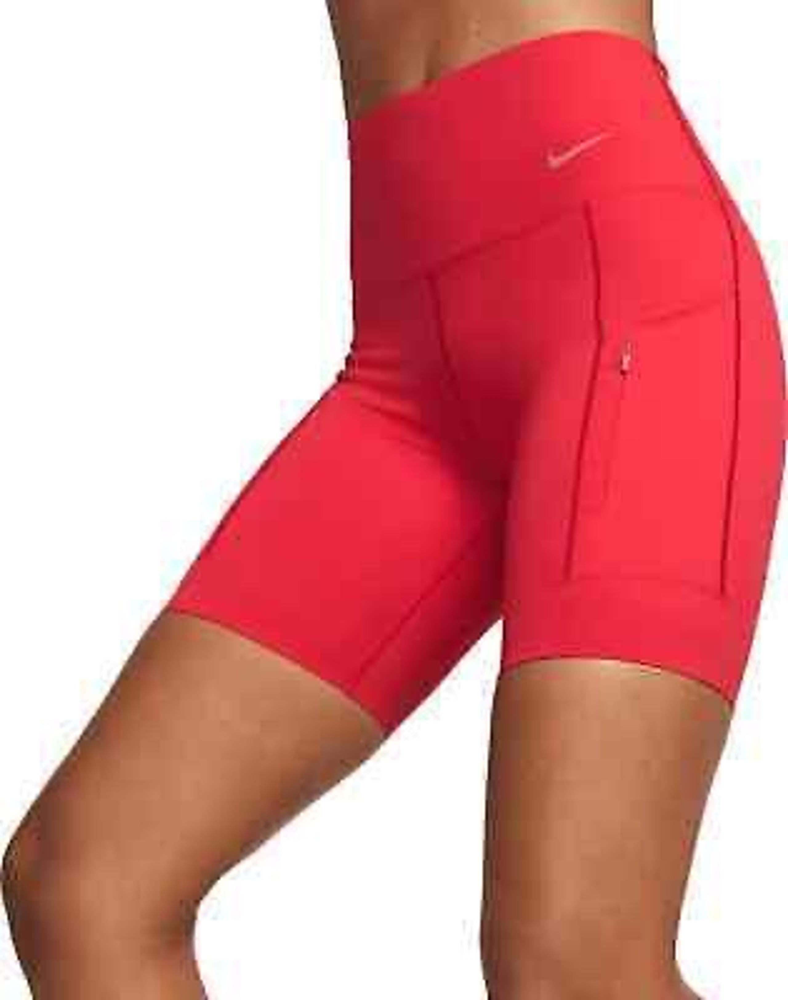 Go Women's Firm-Support High-Waisted 8" Biker Shorts with Pockets XS DQ5923 - Nike
