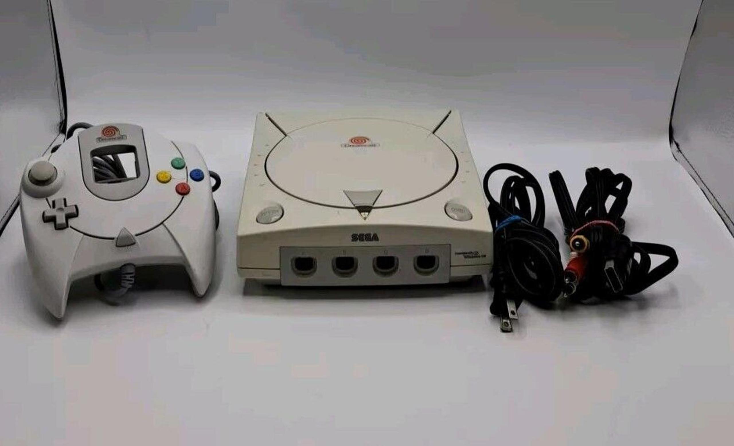 SEGA Dreamcast Launch Edition Home Console White W/ Controller Hookups Works