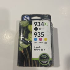 Genuine 4-Pack HP 934XL Black & 935 Cyan, Magenta, Yellow N9H66FN SEALED 10/23