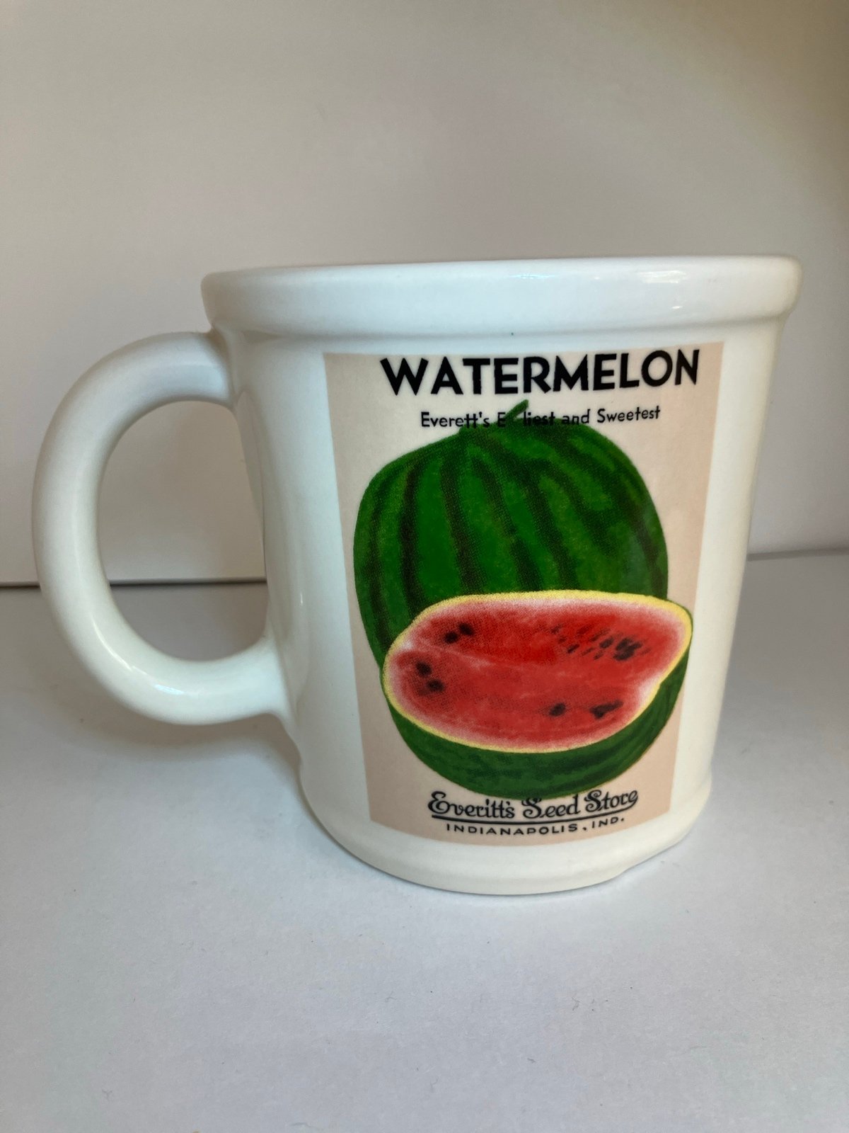Magenta watermelon mug