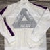 PALACE SKATEBOARDS ELTON JOHN VELOUR TRACK TOP WHITE SIZE XL NWOT
