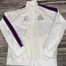 PALACE SKATEBOARDS ELTON JOHN VELOUR TRACK TOP WHITE SIZE XL NWOT
