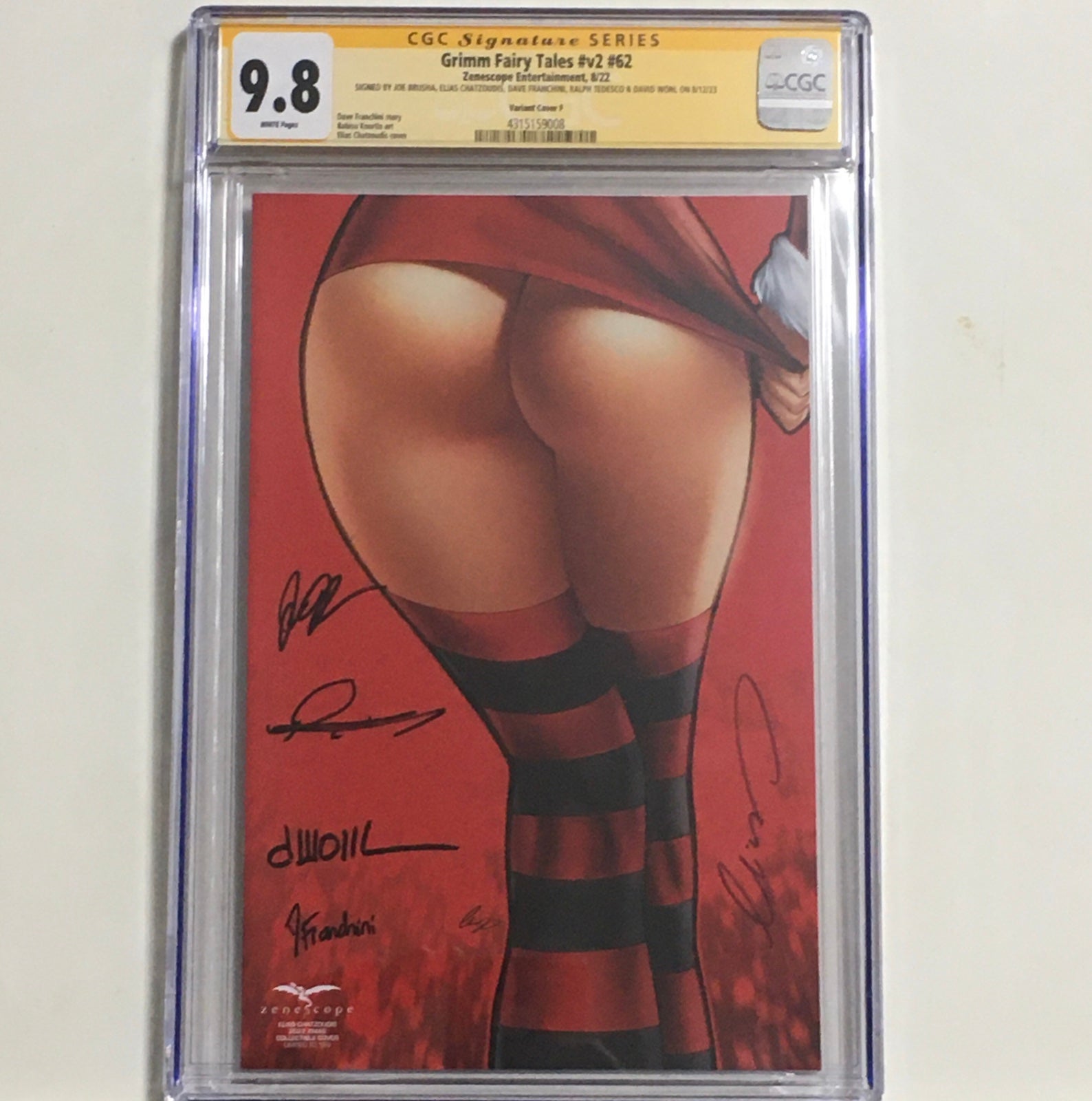Grimm Fairy Tales #62 Elias Chatzoudis CGC 9.8 SS 5X Signed Zenescope LTD 199