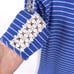 Lilly Pulitzer MARLOWE BECKON Blue BREEZE Striped Rib Knit Dress Crochet SMALL