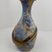 VTG Pottery Clay Candle Holder Case Brass Copper Flower Details Accents Handmade