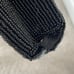 Beaded Embroidered Bird Butterfly Bag Black Shoulder Tote Bag