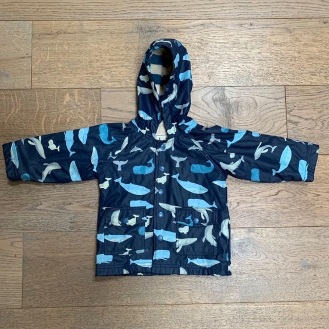 Hatley Whale Raincoat Kids Size 1