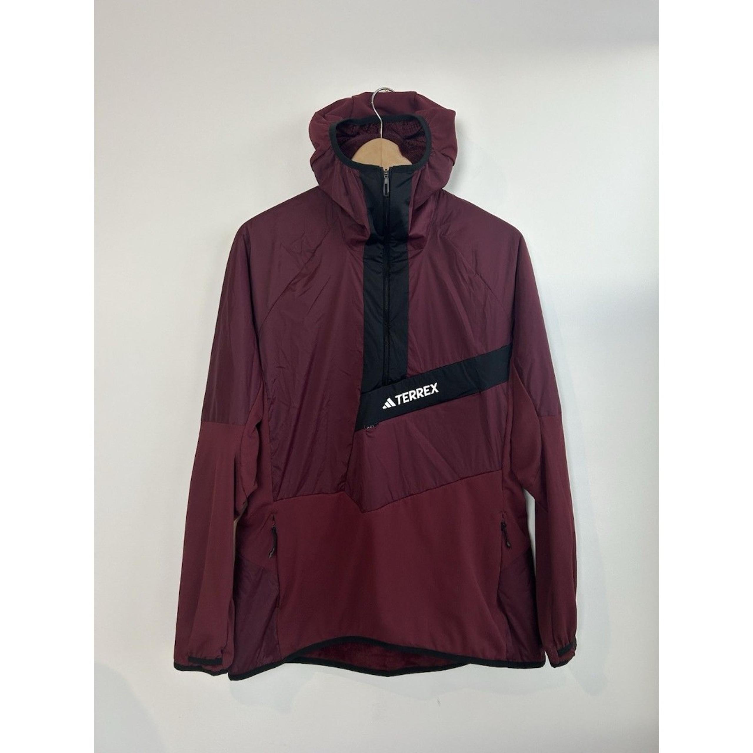 Adidas Women's Terrex Techrock Ultralight 1/2-Zip Hooded Fleece Jacket Sz XL