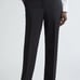 Lafayette 148 New York Black Irving Straight Leg Wool Pants Sz 2