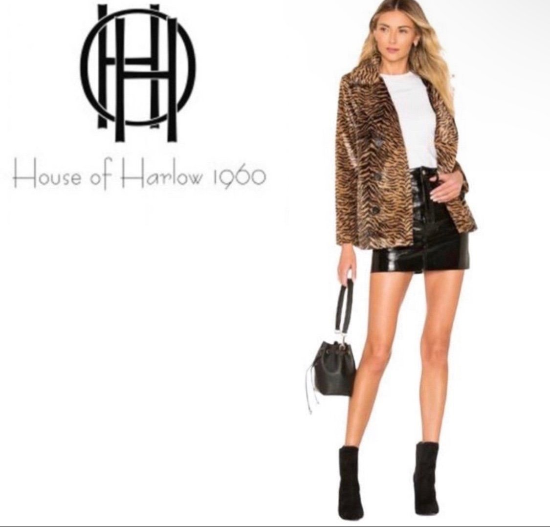 NWOT House Of Harlow 1960 X Revolve Cheetah Print Fur Coat