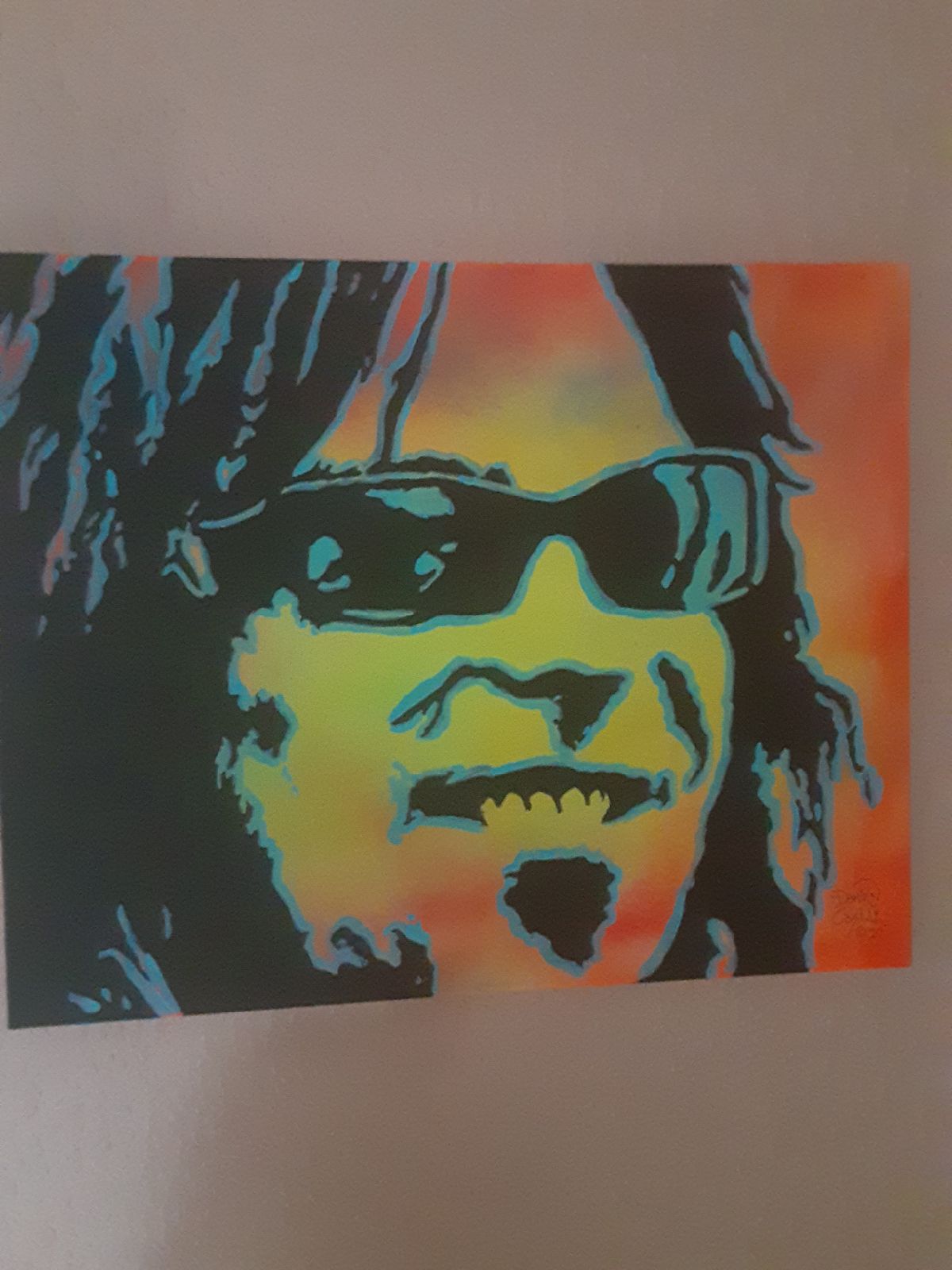 Original painting of Nikki Sixx of Motle