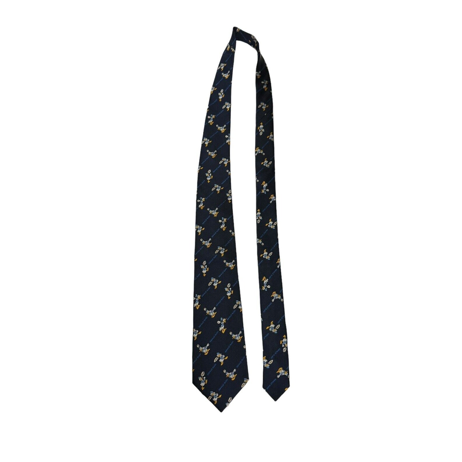 Tokyo Disney Resort Donald Duck Embroidered Novelty Necktie 100% Silk