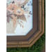 Vintage Boho Floral Wall Art, 1981 Gloria Eriksen Flower Painting, Framed Print