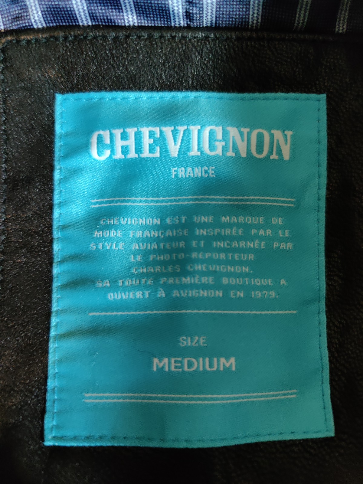 Chevignon Italian Leather hooded jacket