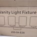 Kingbrite 4 Bulb E26 Bathroom Vanity Light Fixture, Brushed Nickel,White Glass S