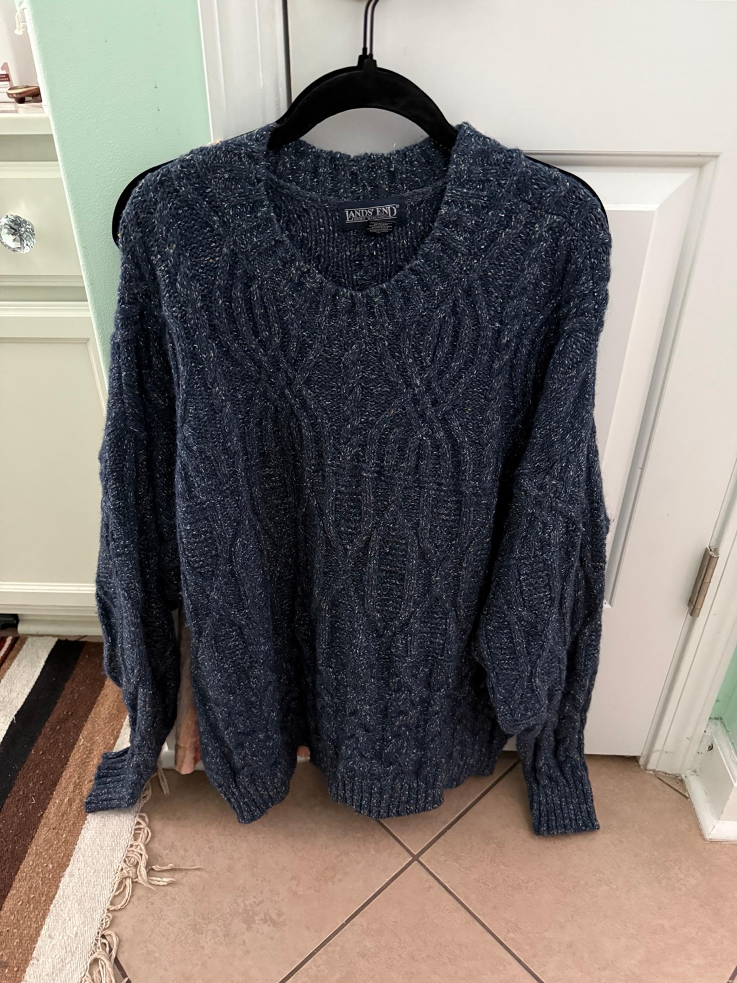 XL Men’s Land’s End wool and silk sweater