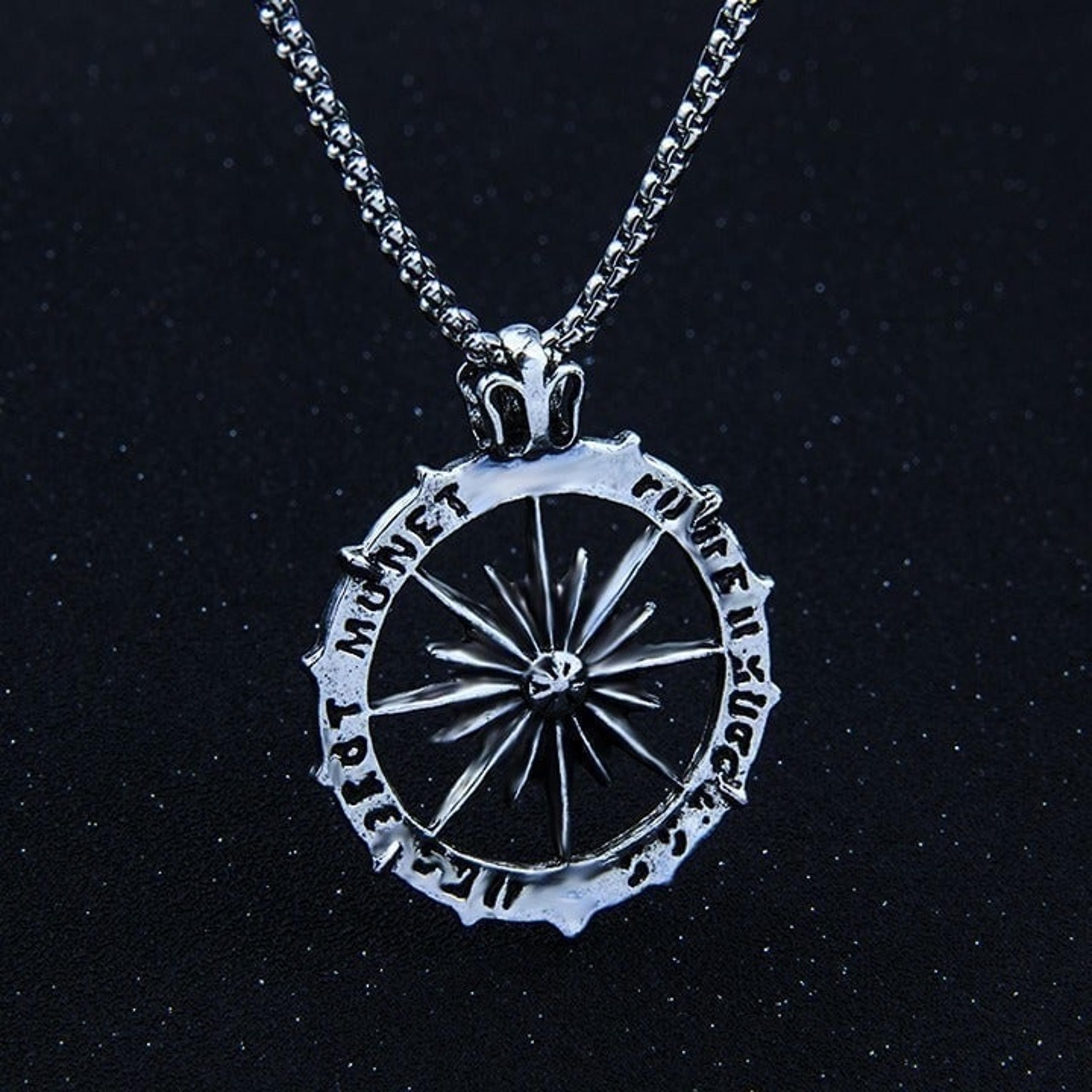 Fashion Roman clock sun pendant Necklace for women/men, N90201P203