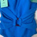 Leonisa women's medium compression one piece swim suit blue firm bathing
