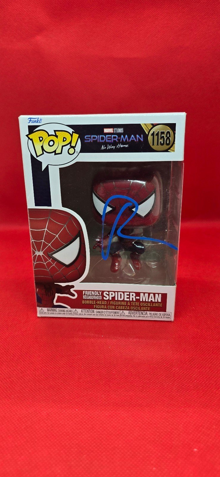 Tobey Maguire Signed Spider-Man No Way Home Funko Pop #1158 ACOA