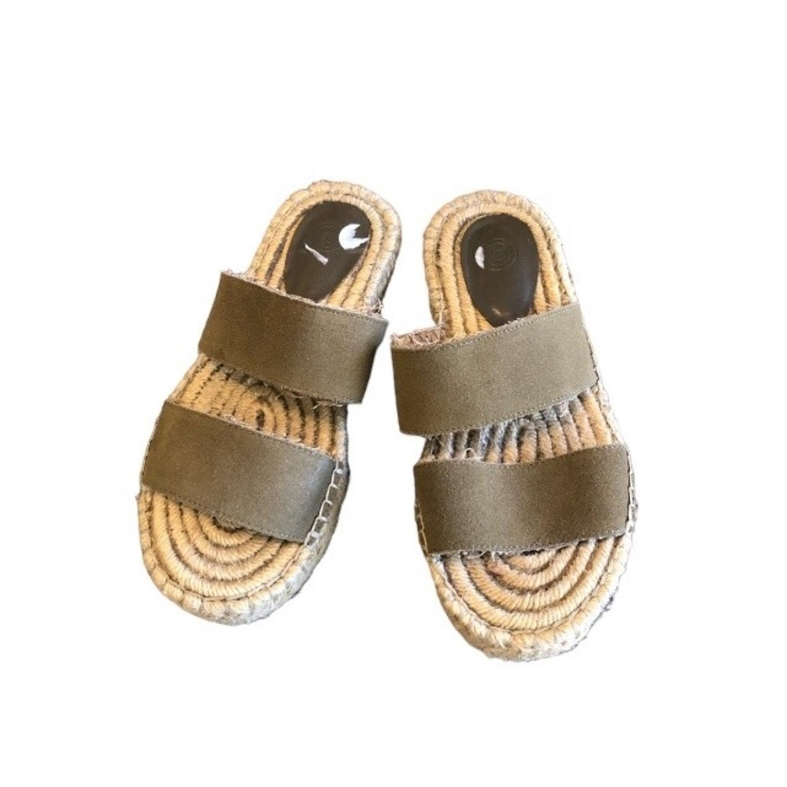 Urban Outfitters Platform Espadrille Slide Sandals Women’s Size 7 Boho Festival