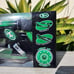 New Halo Rise Above Scooter Supreme Inline Scooter light up wheels Black Green