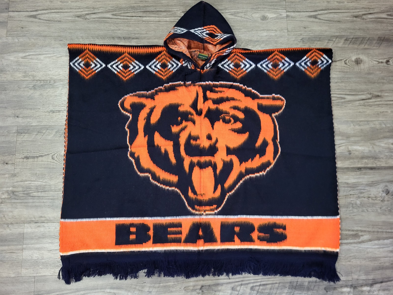 Chicago Bears Hooded Poncho,Gaban, jackets,sweater,native,bulls,cubs,white sox,