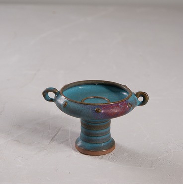 Antique porcelain retro Northern Song style Jun kiln double ear pen wash collect