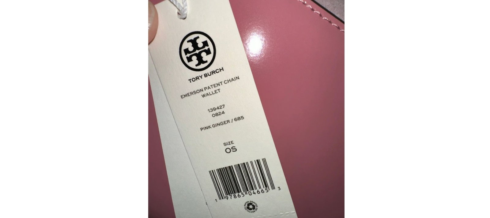 Emerson crossbodEmerson crossbody wallet in patent leather pink ginger Gorgeous