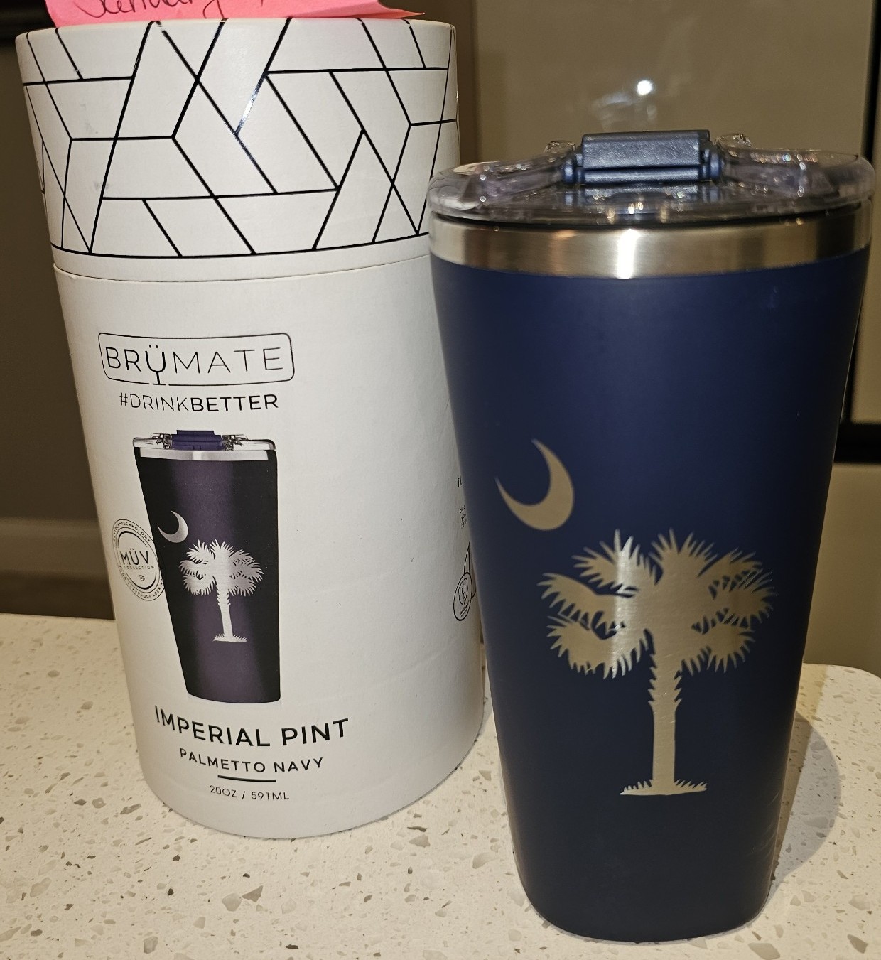 Brumate Imperial pint palmetto moon design