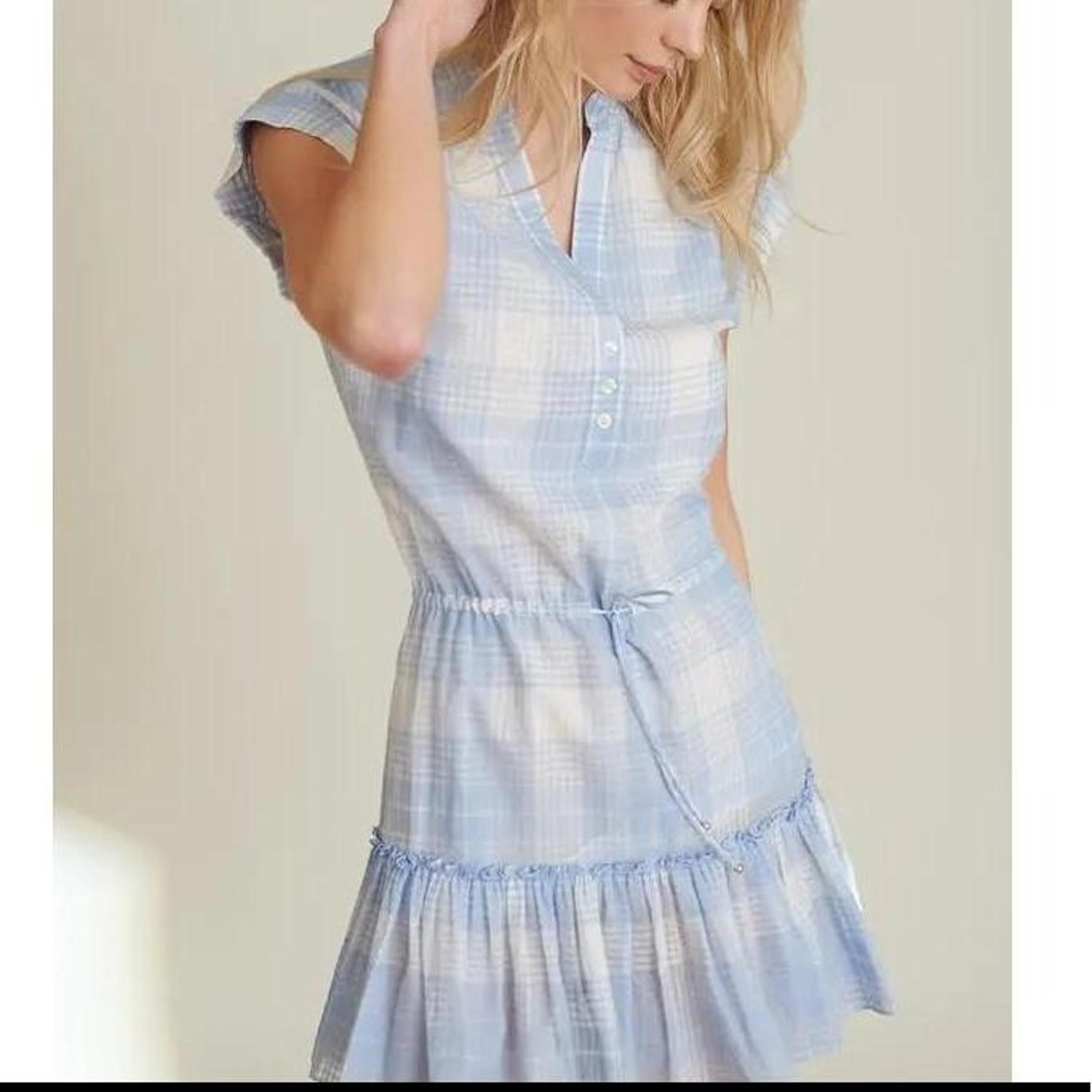 Veronica Beard Blue Hanne Minidress, XL (A1)