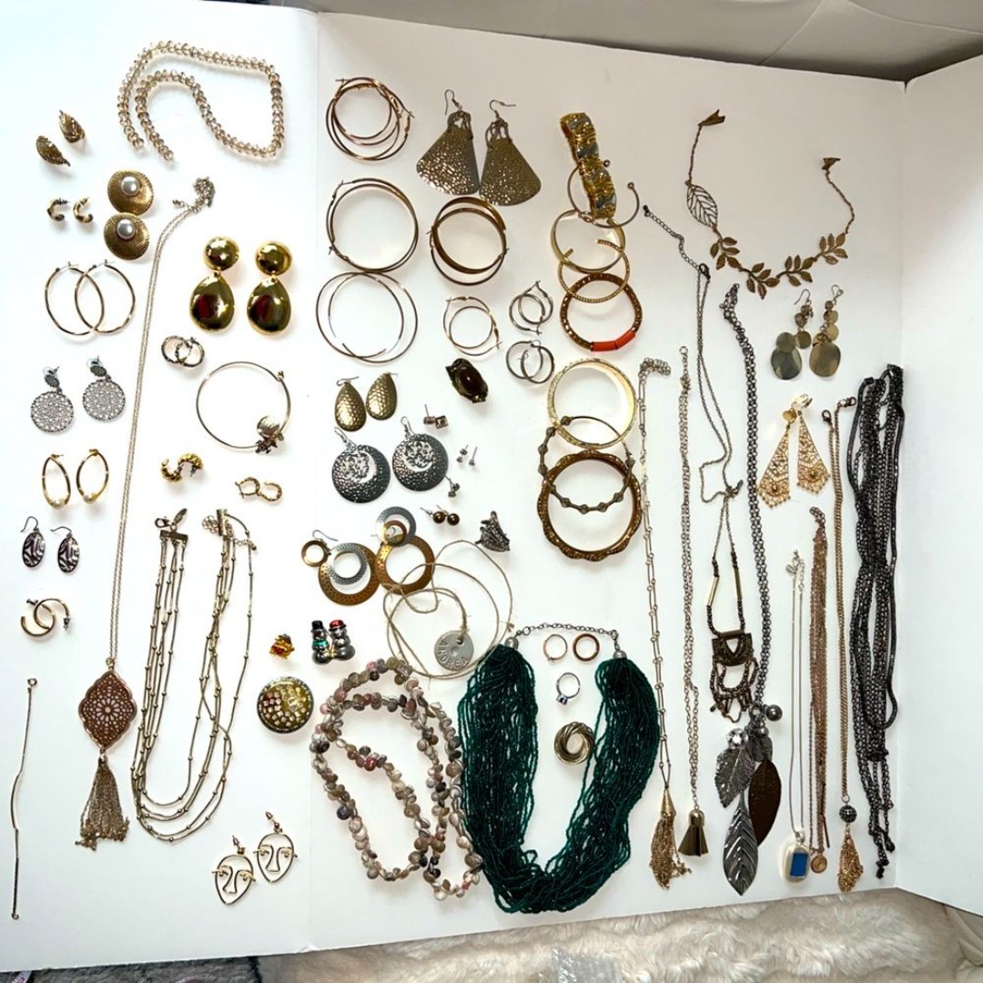Jewelry mixed lot bag, marked or unmarked, about 2.5lb