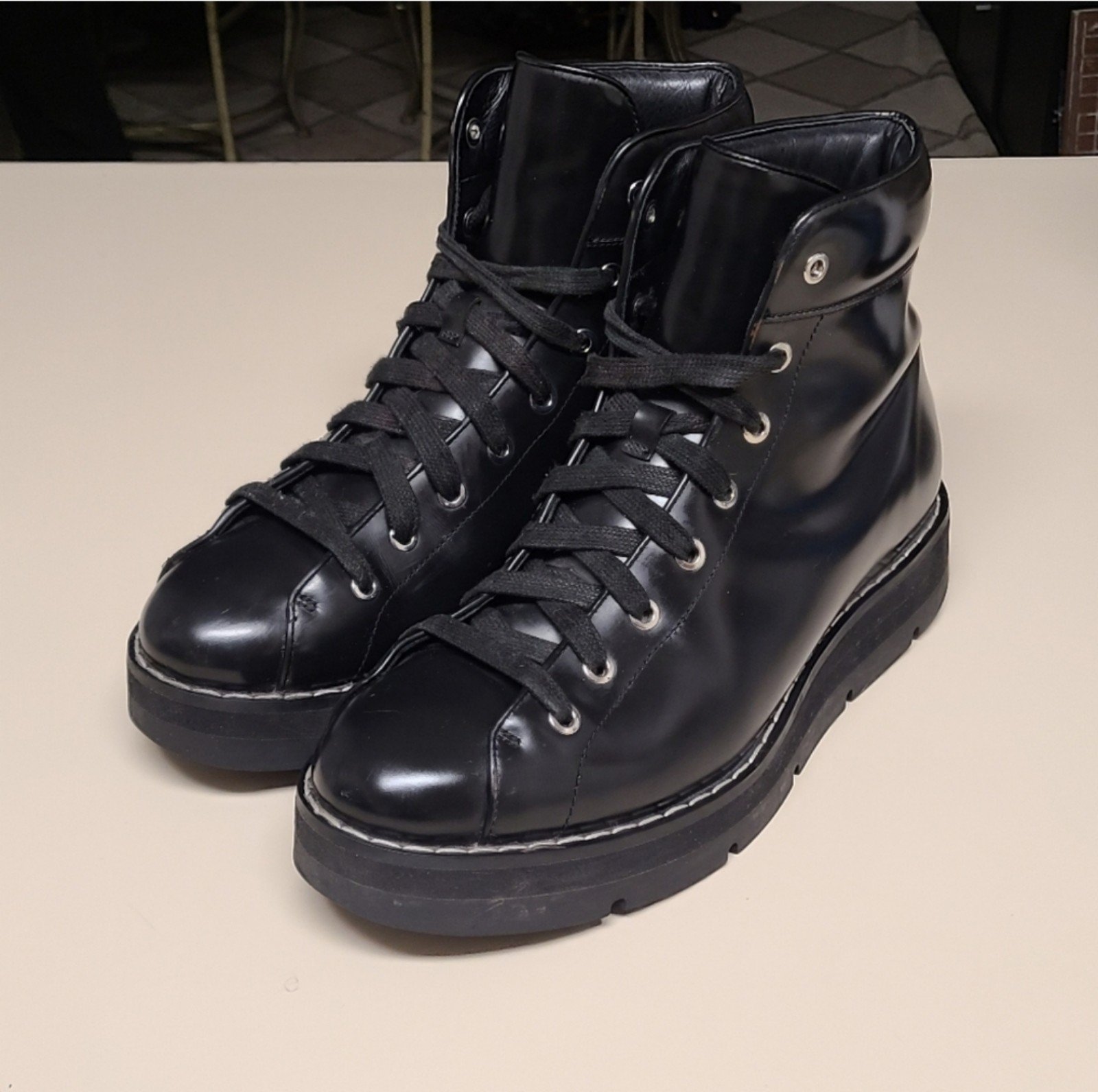 Alexander Wang Cole high combat boots size 10 1/3
