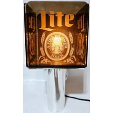 Vintage 80's Miller Lite Beer Bar Light Wall Sconce Coach Lamp Man Cave Decor