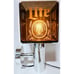 Vintage 80's Miller Lite Beer Bar Light Wall Sconce Coach Lamp Man Cave Decor