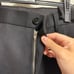 Black slacks size M, made of polyester.