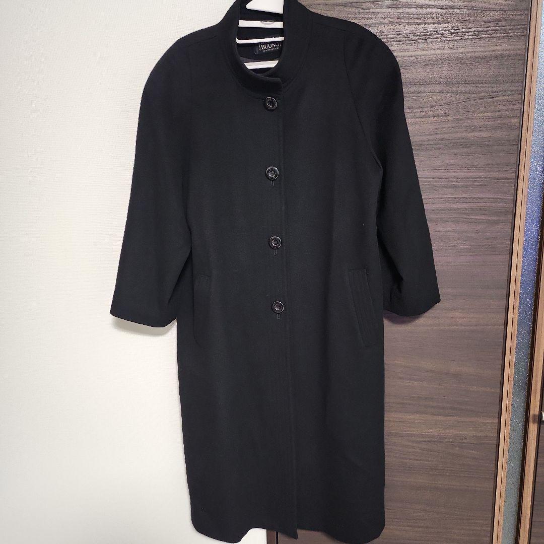 BELTABOUNO Black Long Coat 100% Cashmere