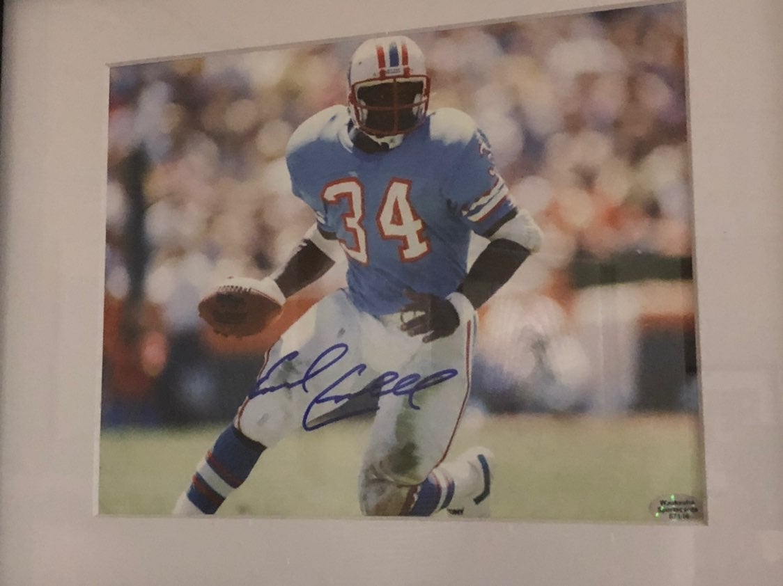 Earl Campbell Signed 8x10 Photo COA