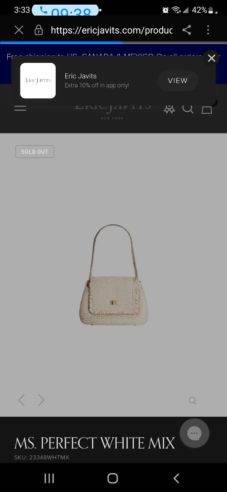 Bag eric javits