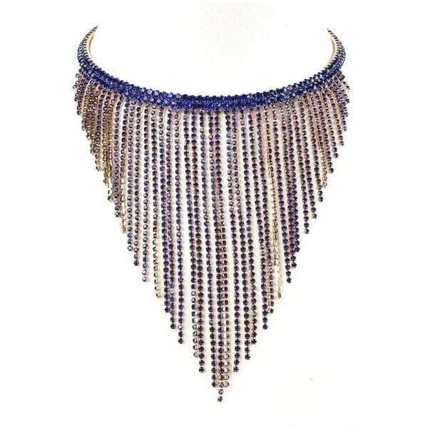 Amrita Singh Blue Crystal Statement Choker