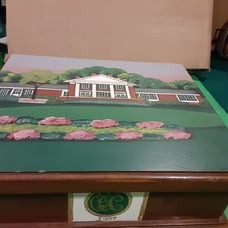 1997 Colonial Invitational Golf Tournament,Hand Painted Wooden Jewelry Box Used