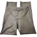 SKIMS Faux Leather Boot Cut Pants Cement Womens 3X