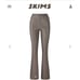 SKIMS Faux Leather Boot Cut Pants Cement Womens 3X