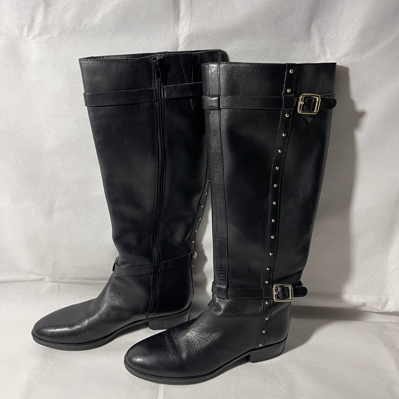 Vince Camuto Knee High Leather Boots Size 7