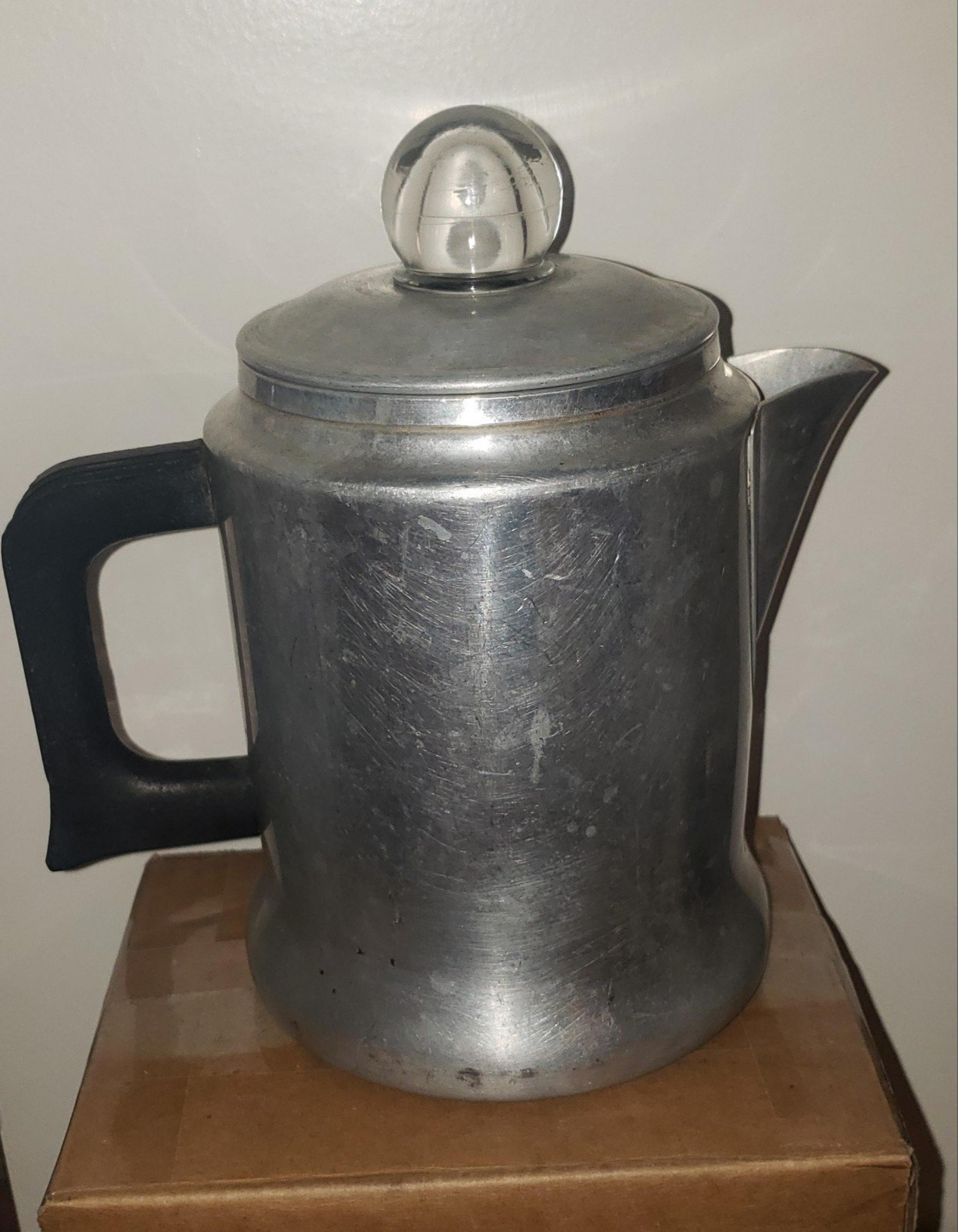 Sears Better MAID OF HONOR Stove Top 4 Cup Coffee Pot Percolator.
