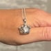 The Triple Crown pendant charm necklace in 925 and cubic zirconia