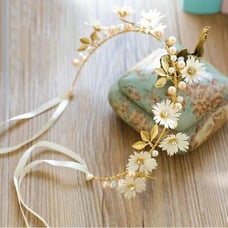 New & beautiful wedding headband flower pearl