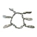 Brighton Silver Plated 6 Shoe Sandal Charm Retired Bracelet 7.5 Inches