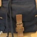 Kattee Black Leather Canvas Backpack Travel Bag