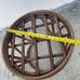 1970s Vintage Mid Century Bamboo Bentwood Rattan Stool Shabby Boho Decor