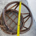 1970s Vintage Mid Century Bamboo Bentwood Rattan Stool Shabby Boho Decor